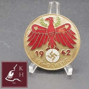 Standschützenverband Tirol Vorarlberg - Gauleistungsabzeichen in Gold 1942  KK Gewehr