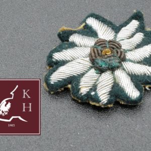Wehrmacht Heer Schirmmützen-Edelweiß für Gebirgsjäger