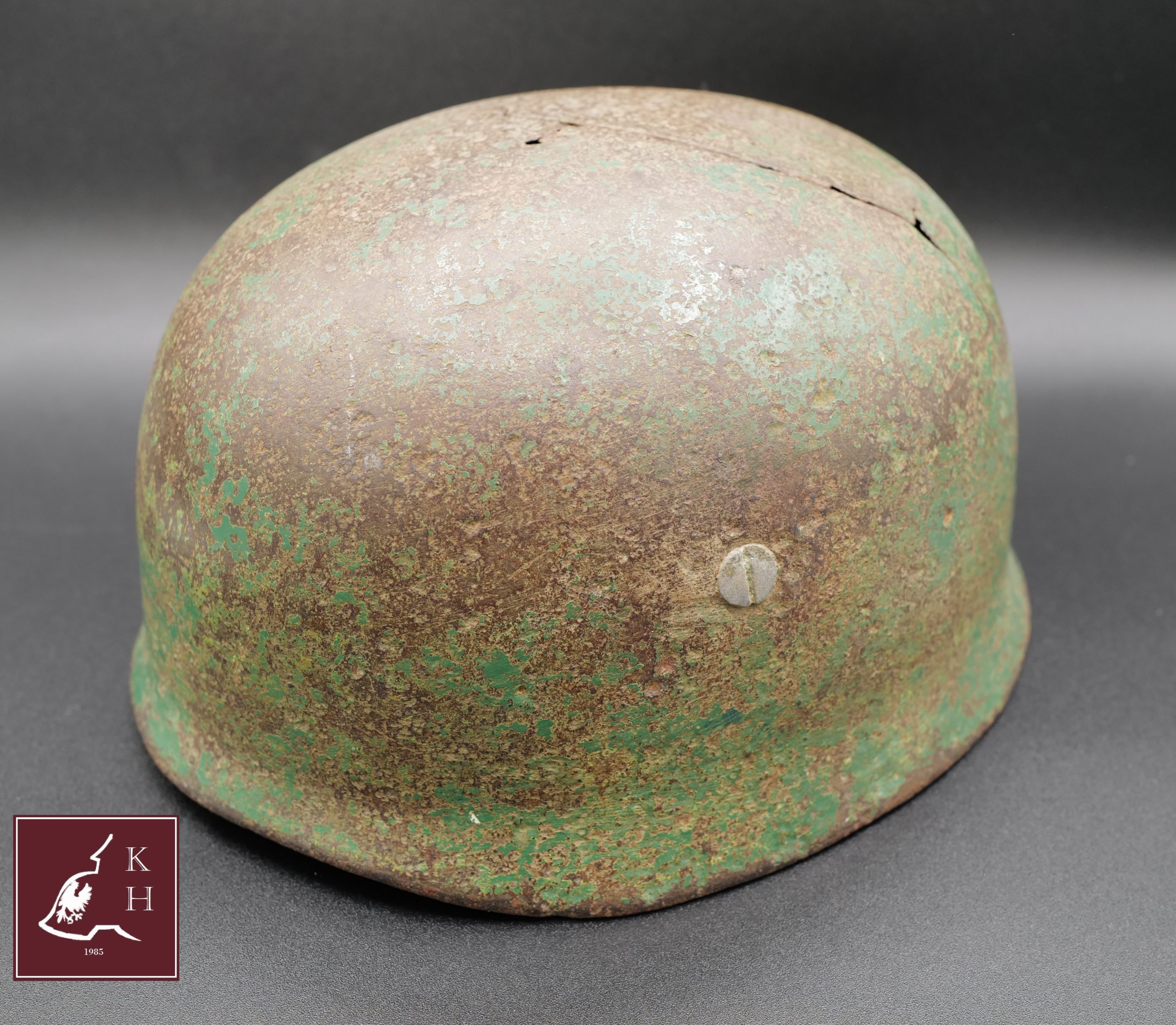 German Paratrooper M38 Helmet Shell - Fallschirmjäger Helm - Karl Häuser