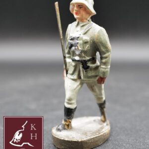 German officer with sword marching
