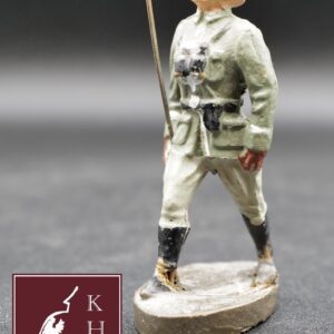 German officer with sword marching