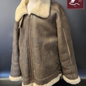 USAAF B-3 LEATHER JACKET SIZE 56 - REENACTOR REPRO