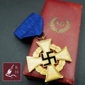 TREUDIENST EHRENZEICHEN 40 JAHRE KREUZ GOLD - MIT ETUI