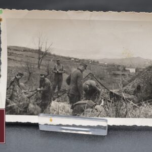 Picture of german soldiers with zeltbahn tents in ww2