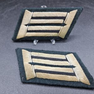 Wehrmacht Heer Paar Kragenspiegel für Offiziere der Pioniere 