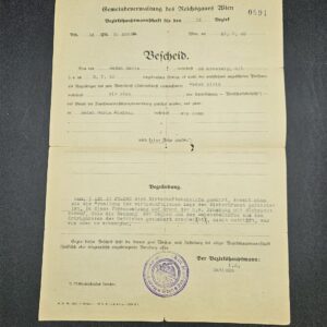 Bescheidbegründung - 27.7.1940