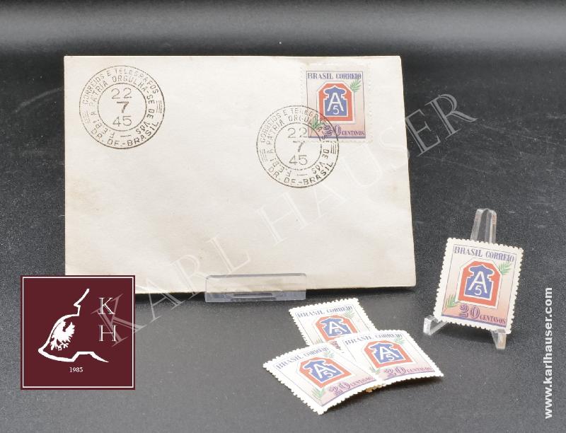 Art.  5th-army-letter-with-stamps-and-prints-of-the-forca-expedicionaria-brasileira-feb-italian-front