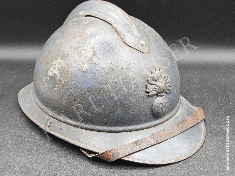 Art.  casque-adrian-m15-infanterie-ww1-bleu-horizon