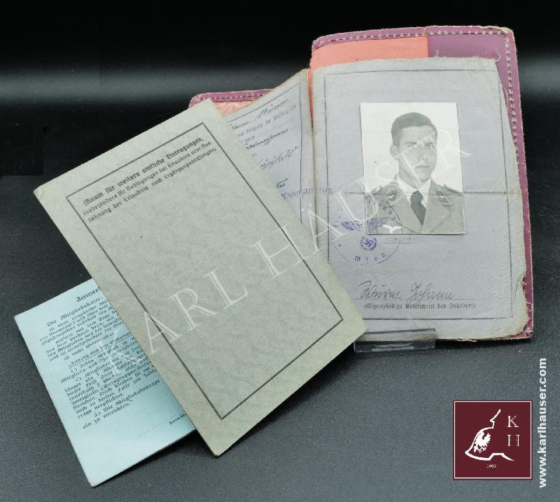 Art.  deutsche-reich-militaer-fuehrerschein-und-ausweis-luftwaffe-und-heeressportverband-mitgleidskarte