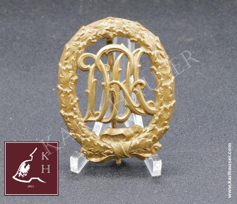 Art.  dra-deutsches-turn-und-sportabzeichen-gold1919-to-1934-hersteller-eugen-marcus-hofjuwelier-berlin-unter-den-linden