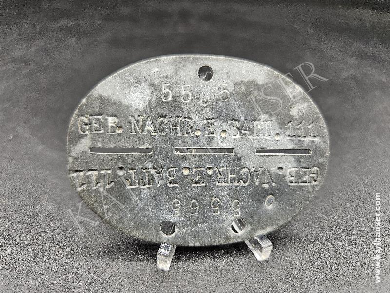 Art.  gebirgsjager-nachrichten-bataillon-1111-erkennungsmarke-dog-tag