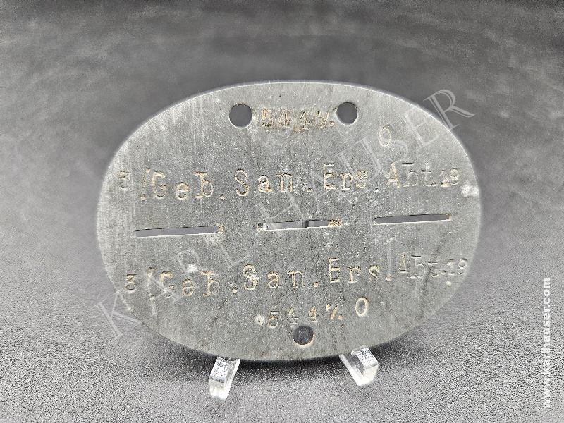 Art.  gebirgsjager-nachrichten-ersatz-abteilung-18-erkennungsmarke-dog-tag