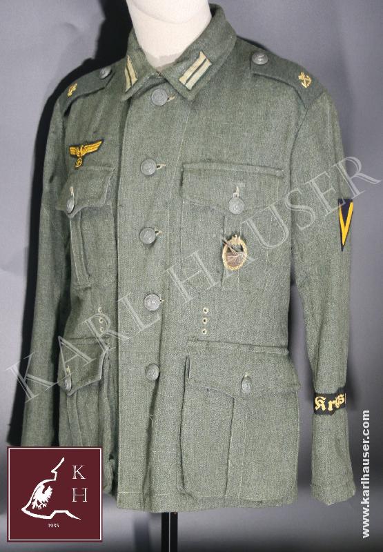 Art.  german-kustenartillerie-field-blouse-rare-large-size
