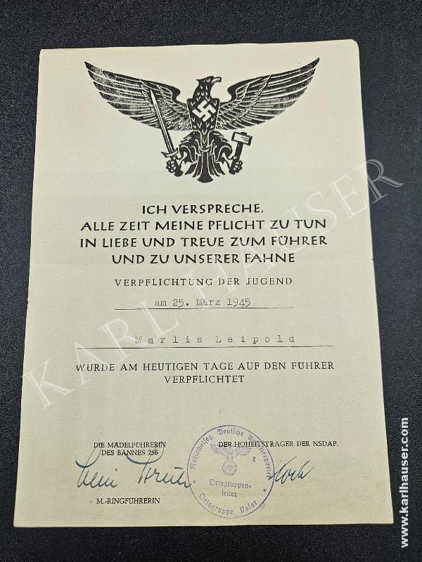 Art.  hitler-jugend-urkunde