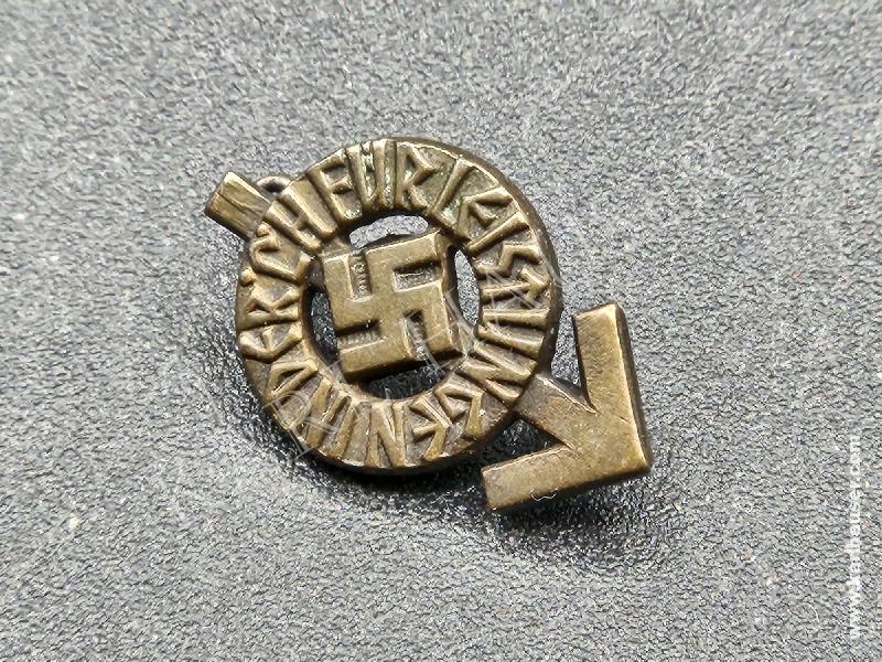 Art.  hitlerjugend-hj-leistungsabzeichen-miniatur-hersteller-rzm-m1-63
