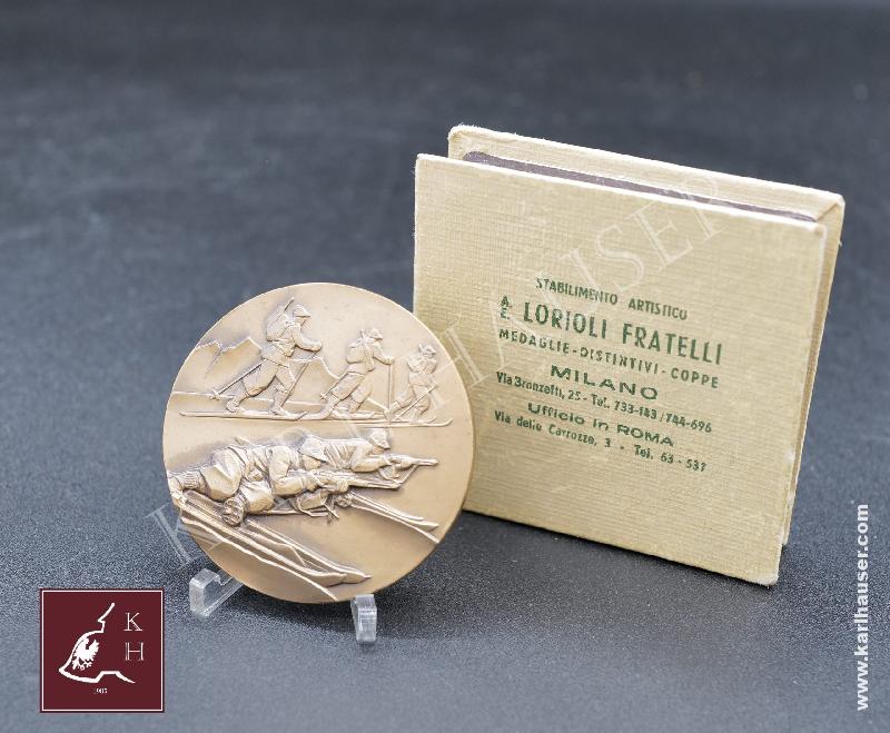 Art.  italian-medal-campionati-invernali-militari-di-sci-lorioli-1958-with-original-box