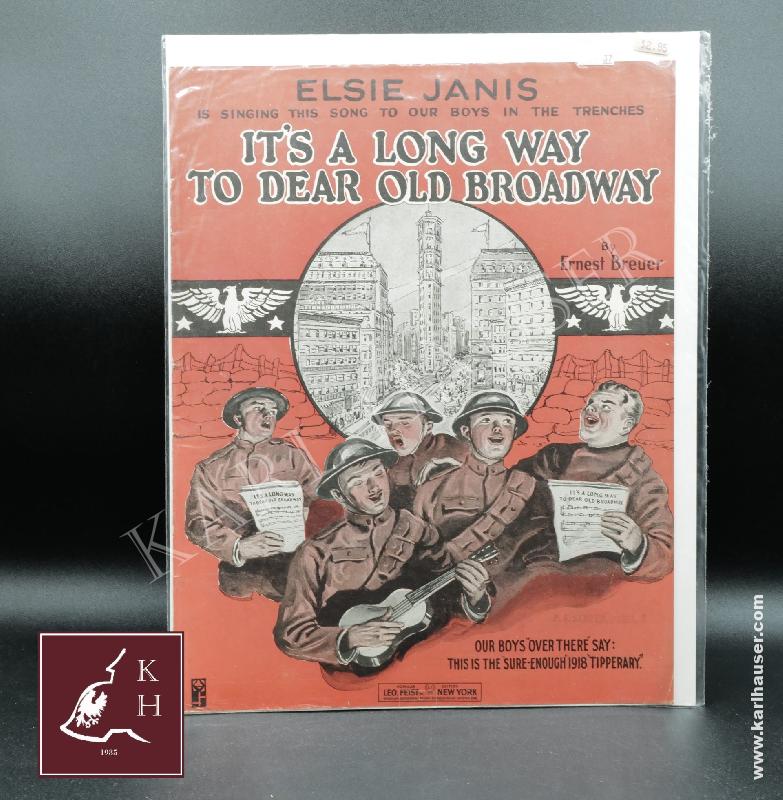 Art.  its-a-long-way-to-dear-old-broadway-world-war-2-sheet-music