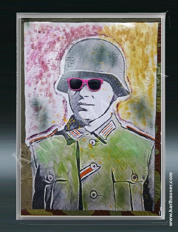 Art.  jimbo-50-x-70-mixed-media-on-canvas-by-jo-peiper