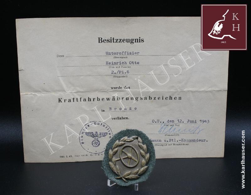 Art.  kraftfahrbewahrungsabzeichen-in-bronze-ww2-german-driver-badge