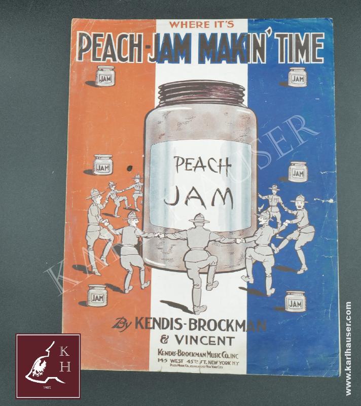 Art.  peach-jam-makin-time-world-war-2-sheet-music