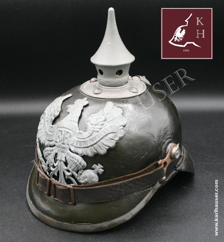 Art.  preussen-1-weltkrieg-pickelhaube-modell-1915-feldgrau-fuer-mannschaften-infanterie