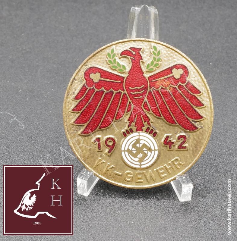 Art.  standschutzenverband-tirol-vorarlberg-gauleistungsabzeichen-in-gold-1942-kk-gewehr