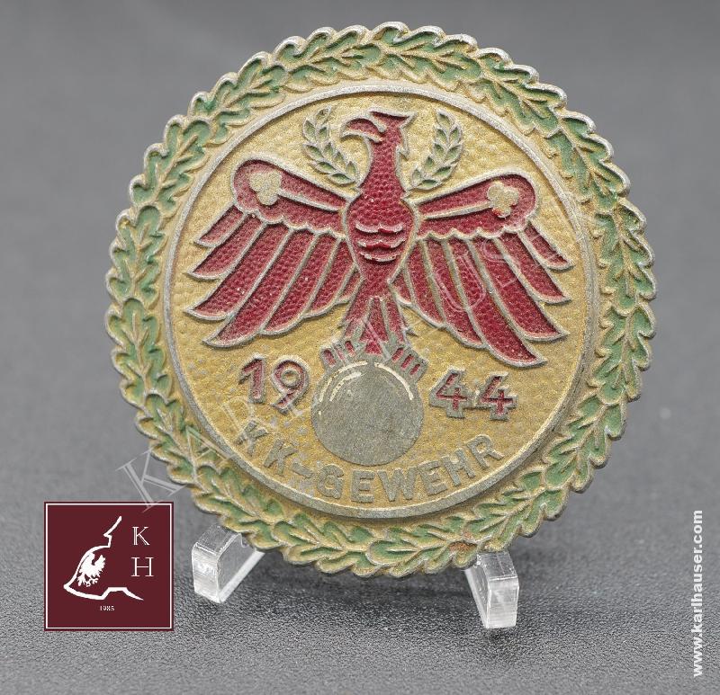Art.  standschutzenverband-tirol-vorarlberg-gaumeisterabzeichen-1944-in-gold-mit-eichenlaubkranz-kk-gewehr-entnazifiziert
