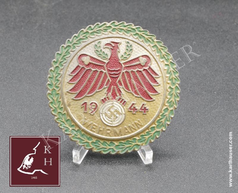 Art.  standschutzenverband-tirol-vorarlberg-gaumeisterabzeichen-1944-in-gold-mit-eichenlaubkranz-wehrmann