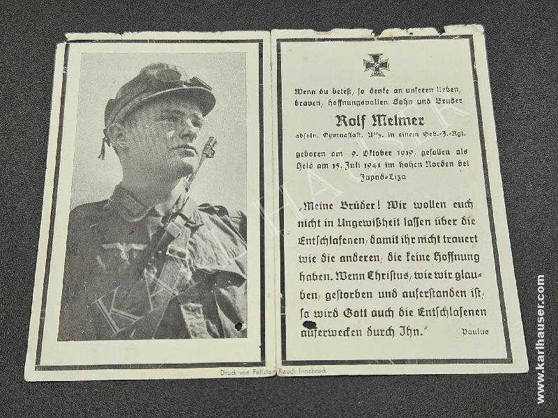 Art.  wehrmacht-sterbebild