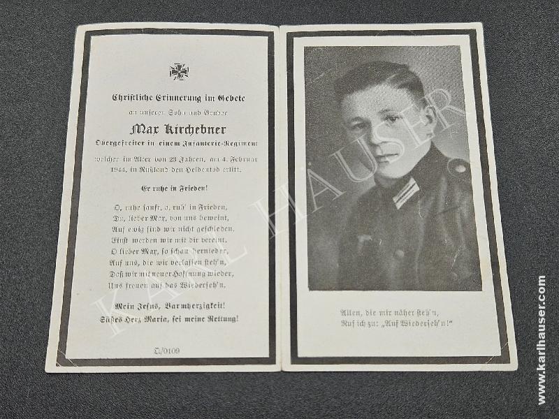 Art.  wehrmacht-sterbebild