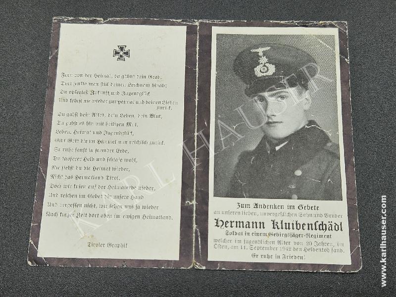 Art.  wehrmacht-sterbebild