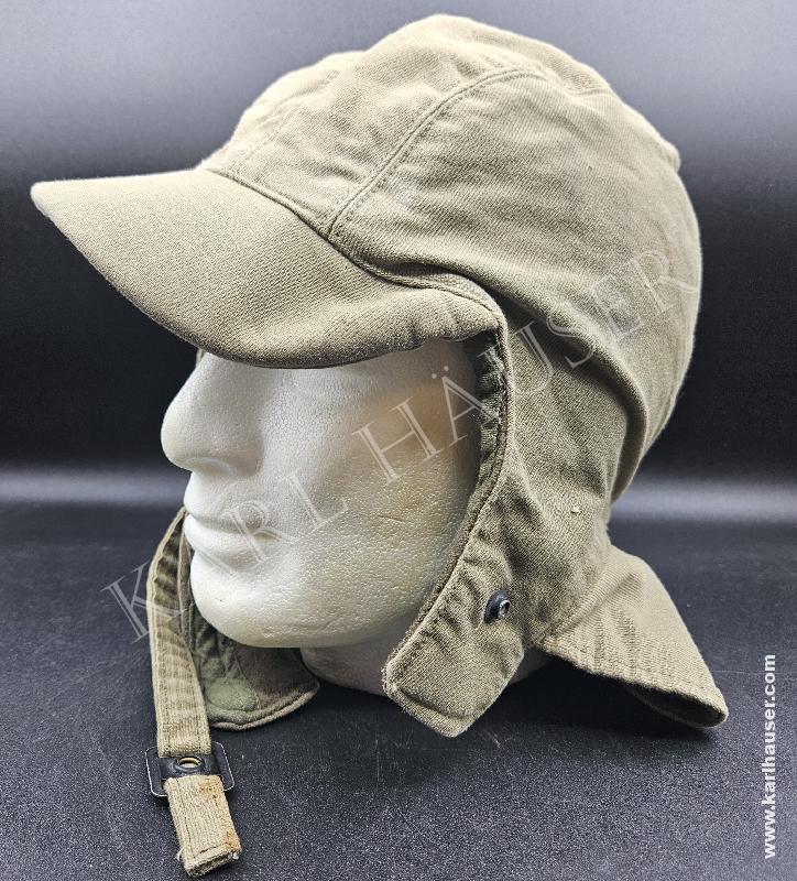 Art.  wwii-cold-weather-deck-cap-hat-od-green-size-7-1-2